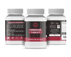 HN Hibiscus (120 Tablets) Dietary Supplement & 1000mg Per Serving