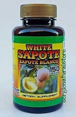 3 Bottles Zapote Blanco / White Zapote 450 Capsules (Casimiroa edulis)