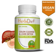 Colon Cleanse Detox Weight Loss Dietary Supplement Herbal Cleanser 300 Capsules