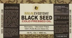 Black Seed Oil 100% Pure Natural Cold Pressed Cumin Nigella Sativa Non GMO GLASS