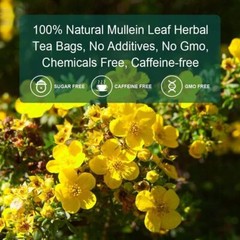 2 Packs Natural Mullein Tea 100g For Lungs Cleanse Immune Support Herbal Teas