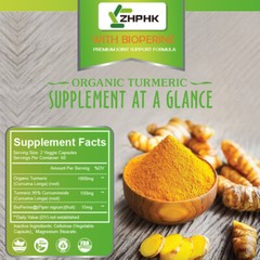 Turmeric 95% Curcumin 1950mg Extract Tumeric Black Pepper Antioxidant Joint Pain