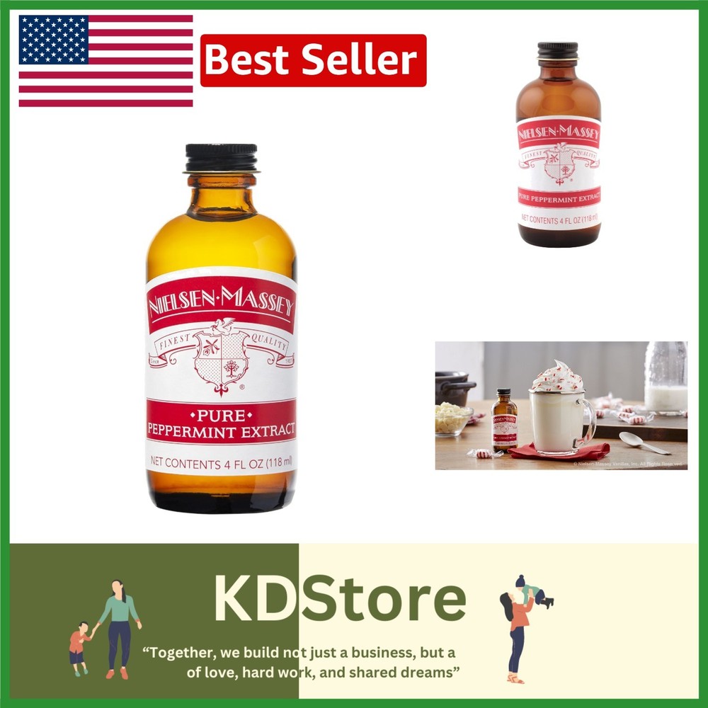 Pure Peppermint Extract – 4oz for Baking & Cooking