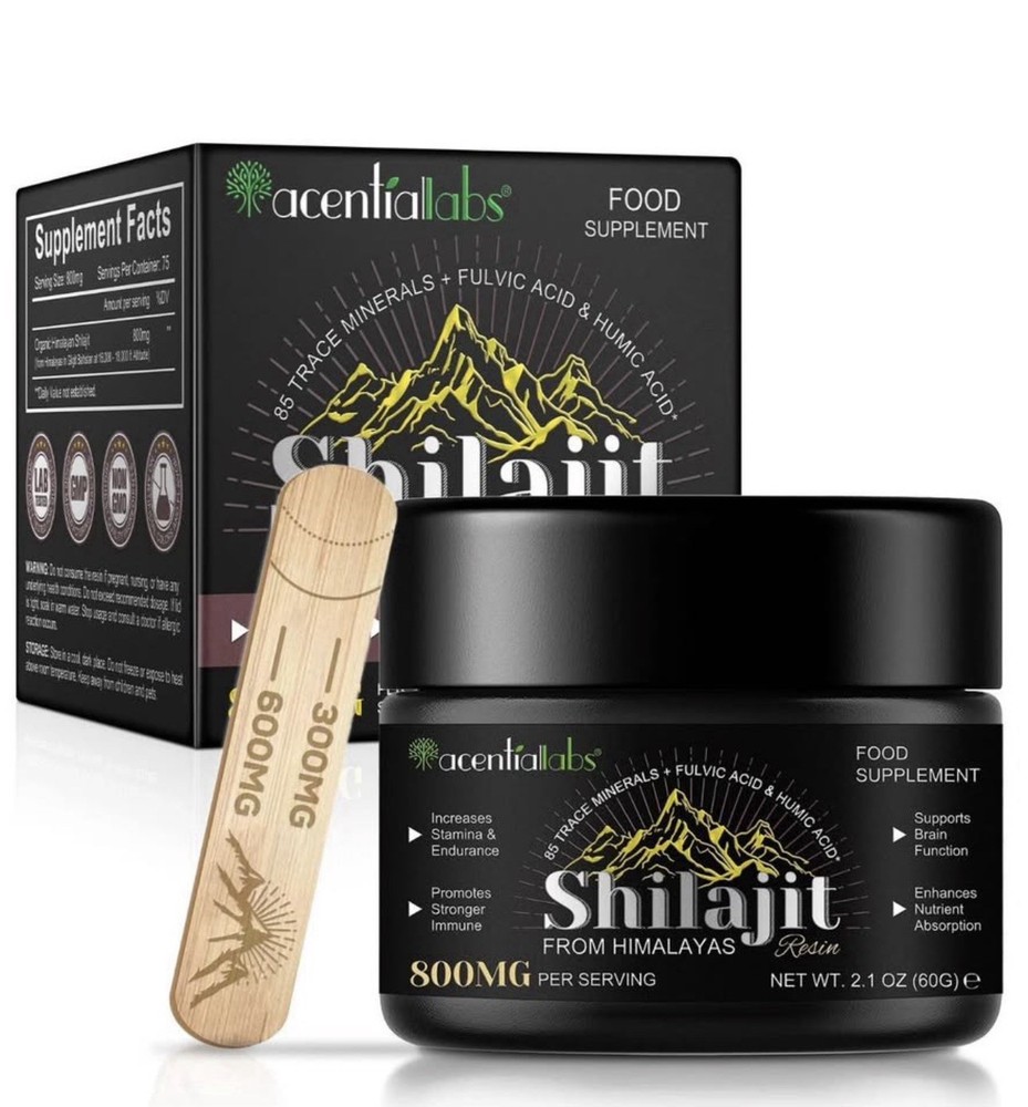 Pure 100% Himalayan Shilajit, Soft Resin, Organic, Extremely Potent, Fulvic Acid