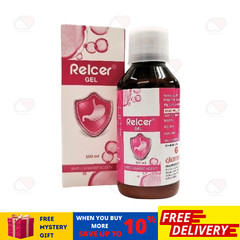 2 Bottle RELCER GEL Recommended for Gastric or Acid Reflux 100ML FREE SHIPPING
