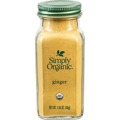 Simply Organic Ground Ginger Root, 1.64 Ounce, Non Eto, Non Irradiated, Non Gmo,
