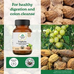 Organic India Triphala 60 Capsules Ayurvedic Digestive Gut Health Herbal 5 Pack