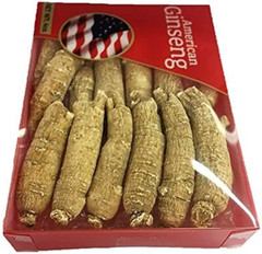 Hand-Selected a Grade American Ginseng Large Medium-Short Size (4 Oz. Box)