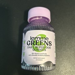 Lemme Greens Superfood Gummies w/Multi – Support Gut 60 Count (Pack of 1)