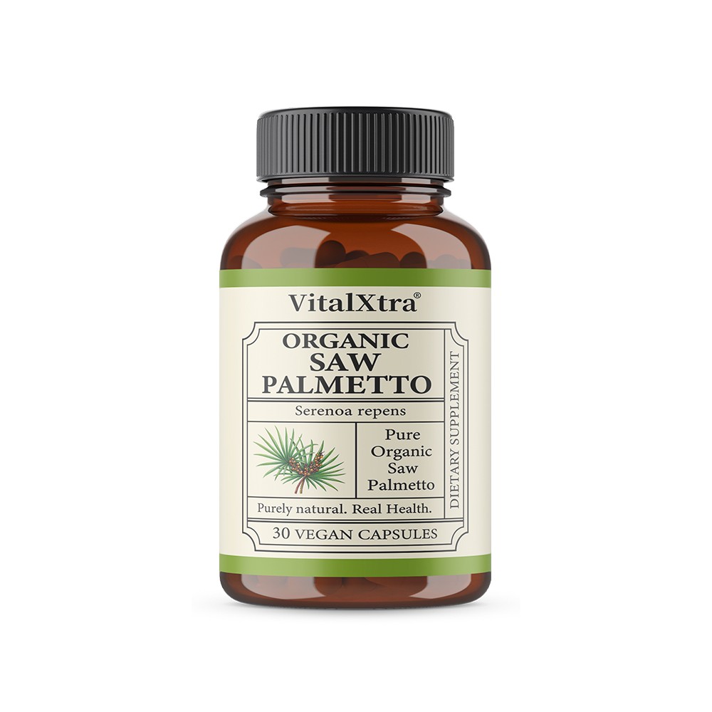 Saw palm formula: Protects prostate health and nourishes hair for vitality.