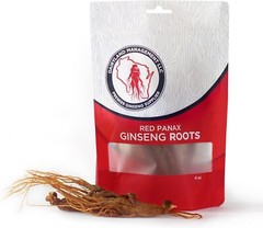 Red Panax Ginseng Root 4oz – Authentic Korean Ginseng, Non-GMO, Gluten-Free, Ide