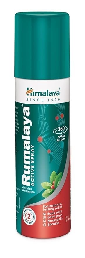 4 Packs x Himalaya Rumalaya Active Spray 50g | Herbal Ayurvedic Body Spray |