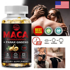 Black Maca Root 12000mg,120 Capsules – Libido,Energy & Endurance for Men & Women