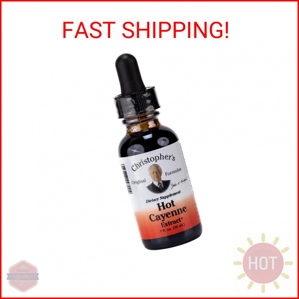 Christopher’s Original Formulas Hot Cayenne Extract, 1 fl oz – Natural Herbal Su