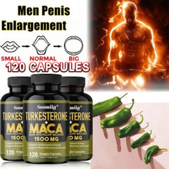 Maca Root Capsules 1500mg, Black Red Yellow Maca Extract, 30 to 120 Capsules