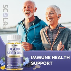 Black Seed Oil 1000mg | 240 Softgel Capsules | Nigella Sativa | Non-GMO, Vegan