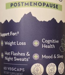 Solaray STAGES POSTMENOPAUSE 60 Vegcaps ( 30 Servings ) BEST BY 08/26