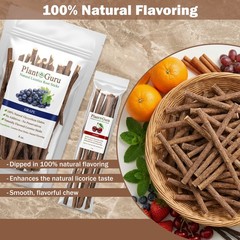 4 oz. Flavored Licorice Root Chew Sticks 100% Pure Natural Glycyrrhiza Glabra