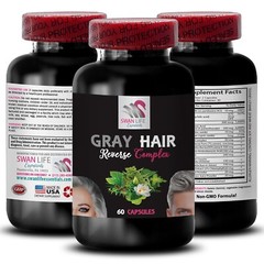 Radiant Color Mix – GRAY HAIR REVERSE – Youthful Hair Charge 3 Bottles 180 Caps