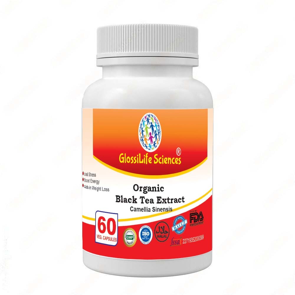 Black Tea Extract 10:1 Capsules Polyphenol, Theaflavins, Antioxidants Anti-aging