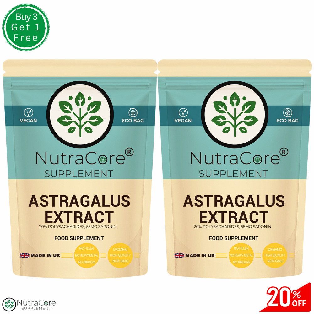 Astragalus Extract Capsules 5500mg-(20% Polysacharides+55mg Saponin)-180Cpausles