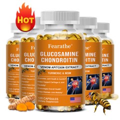 Glucosamine Chondroitin Bee Venom Turmeric & MSM – Bones, Joint Support health