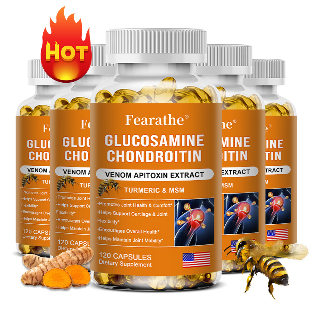 Glucosamine Chondroitin Bee Venom Turmeric & MSM – Bones, Joint Support health