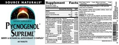 Source Naturals Pycnogenol Supreme, Berry & 60 Count (Pack of 1), 12105030