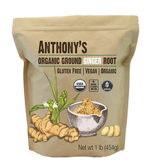 Organic Ground Ginger Root, 1 Lb, Gluten Free, Non GMO, Keto Friendly