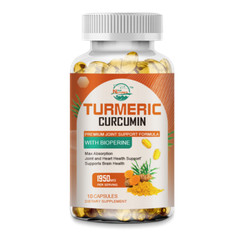 1950mg Turmeric Curcumin with Bioperine Black Pepper 10/60/120Capsules Non-GMO
