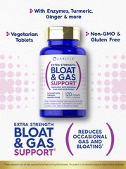 Bloat & Gas Support for Men & Women | 120 Tablets | Extra Strength | by Carlyle