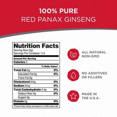 Red Panax Ginseng Powder with Natural Ginsenosides (8 oz)- Supports Healthy E…