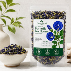 Butterfly Pea Flowers Dried Blue Herbal Tea: Clitoria ternatea 100% Pure Natural