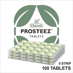 Charak Prosteez Ayurvedic Tablet – 100 Tablets (5 Strips) for Prostate Health