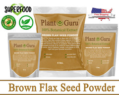 Brown Flax Seed Powder 5 lb. Bulk Omega-3 NON GMO 100% Pure Flaxseed Ground Meal