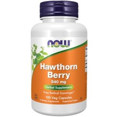 NOW FOODS Hawthorn Berry 540 mg 100 Veg Capsules
