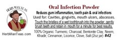 Oral Tooth Powder for gum inflammation & toothache