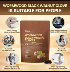 2 BOTTLES—LUXRY Vivonu Wormwood Black Walnut Cloves 240 Softgels FAST SHIPPING