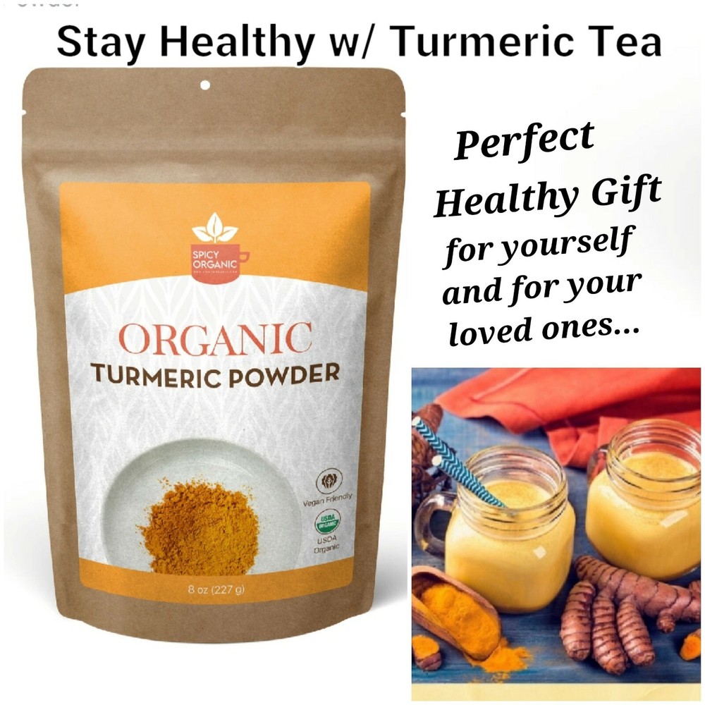 ORGANIC TURMERIC POWDER, Non-GMO, Curcumin, Gluten Free, 100% Raw, Free Shipping