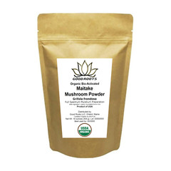 Maitake Mushroom Powder USA grown Organic Best Bio-Active Full Spectrum Grifola