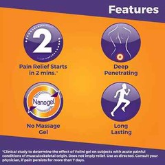 3 X Volini Gel for Pain Relief (100g each) ORIGINAL VOLINI GEL Long Expiry