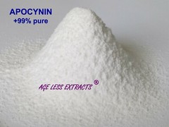 APOCYNIN, +99% pure, white powder, ANTI-AGING, Immune System Booster/Restorer