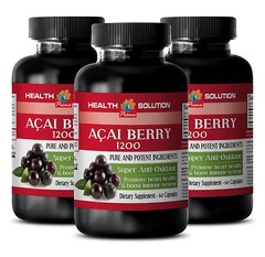 Boost Sex Drive Supplements – Acai Berry Extract 1200mg – Acai Fruit Capsule 3B