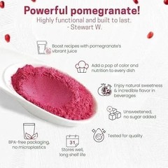 Organic Pomegranate Powder, Pure Pomegranate Juice Powder, Non GMO, Gluten Free