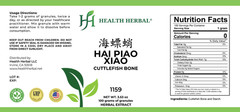 Health Herbal-Hai Piao Xiao/Cuttlefish Bone 100 Grams/Bottle