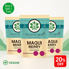 Maqui Berry Capsules 5500mg(40% Anthocyanins)-Gut &Eye Support-100%Vegan-90 Caps