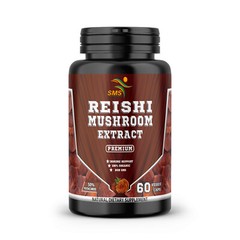 REISHI MUSHROOM SPORE EXTRACT 180 VEGGIE CAPSULES LINGZHI GANODERMA LUCIDUM TOP
