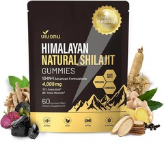 Shilajit for Men & Women Gummies | 4000mg High Potency 10-in-1 Formula with Pure