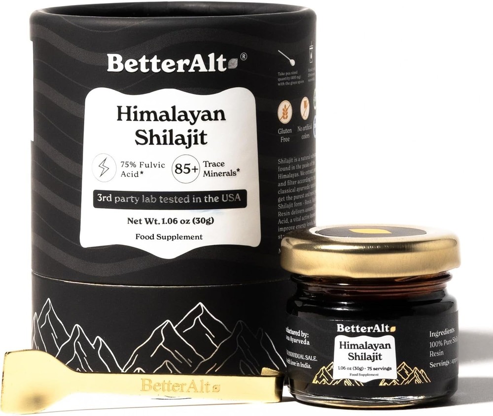 Better Alt Pure Himalayan Shilajit Resin Pack of 1 High Potency Gold Grade (New)