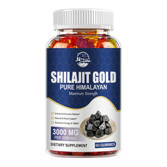 4 bottles Shilajit Gold 3000mg Naturally Occurring Fulvic Acid Non GMO/No Gluten